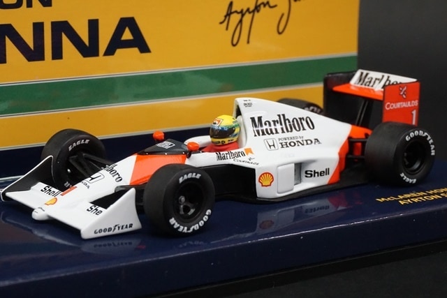 1/43 ミニチャンプス 540894301 マクラーレン ホンダ MP4/5 アイルトン