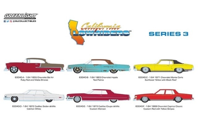 新品 63040 GreenLight 1/64 California Lowriders Series 3 6個入り