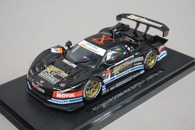 1/43 エブロ 44177 ホンダ スーパーGT 500 2009 ROCKSTAR DOME NSX #18