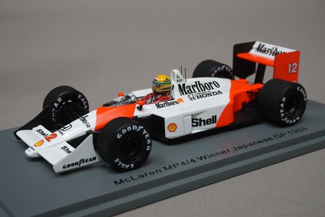 1/43 スパーク S5397 マクラーレン MP4/4 日本GP 優勝 1988 #12 A.セナ