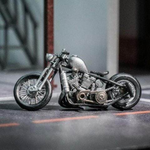 新品 PFM studio 1/64 ハーレー ダビットソン オートバイ Harley retro