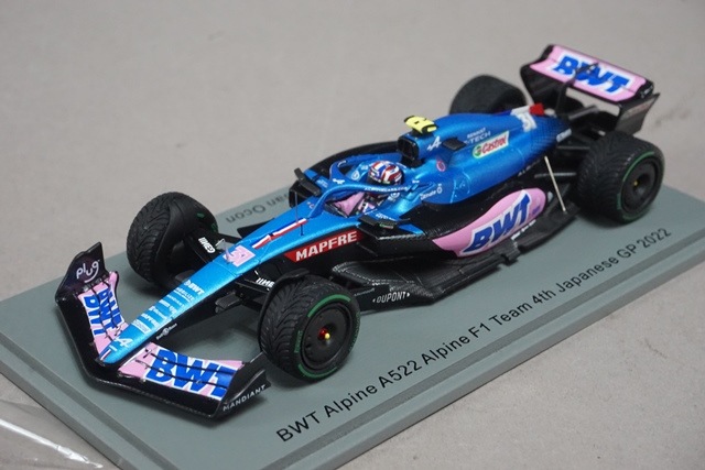 1/43 スパーク S8558 アルピーヌ BWT A522 F1 チーム 日本GP 4th 2022