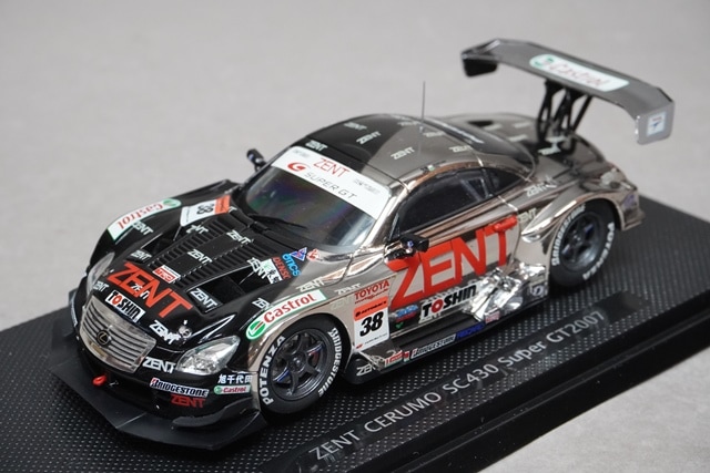 1/43 エブロ 43908 レクサス ゼント セルモ SC430 スーパーGT 2007 #38