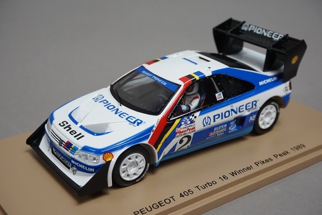 1/43 スパーク 43PP89 プジョー 405 ターボ 16 パイクスピーク 優勝