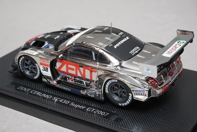 1/43 エブロ 43908 レクサス ゼント セルモ SC430 スーパーGT 2007 #38