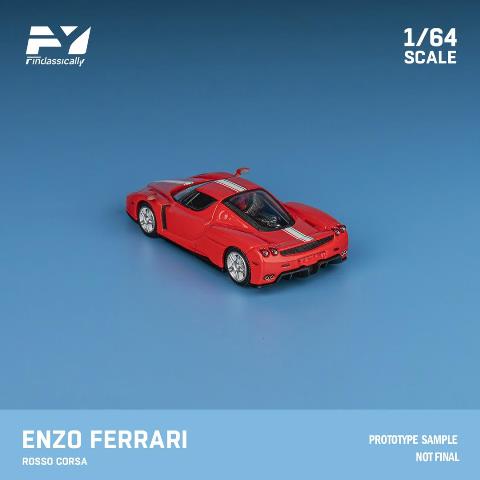 新品 FY64068 Finclassically 1/64 フェラーリ Enzo Red Italian Flag