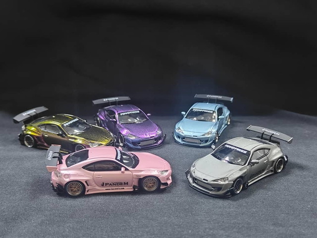 新品 MJ Model 1/64 Pandem 86 / GT86 Rocket Bunny V3.0 Ice Blue