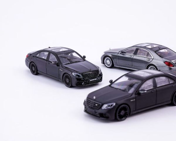 新品 KING MODEL 1/64 メルセデス ベンツ Benz S65 AMG W222 Black
