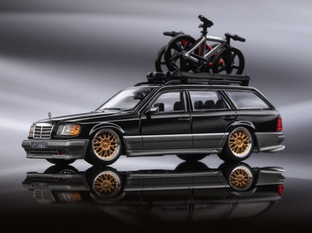 予約 Mortal 1/64 メルセデス ベンツ Benz s124 Black Sliver