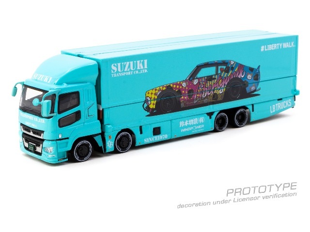 新品 T64T-TL001-LBS Tarmac Works 1/64 三菱 Mitsubishi Fuso Super