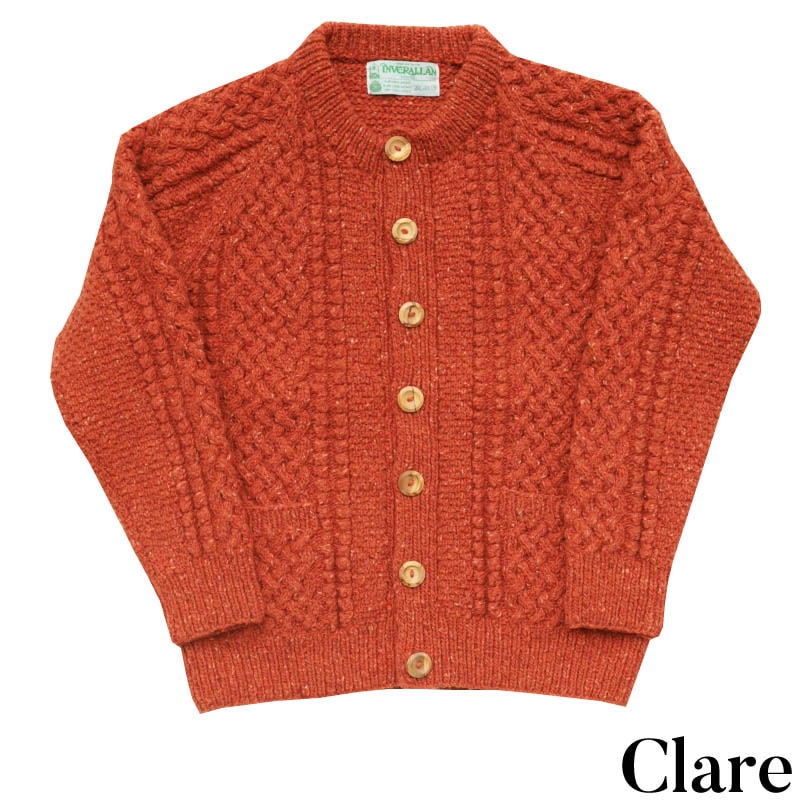INVERALLAN/インバーアラン 4A CREW NECK CARDIGAN SoftDonegal Small