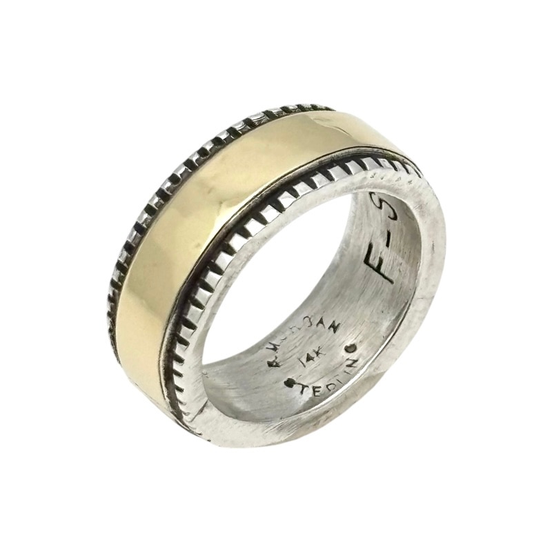 Bruce Morgan ブルースモーガン チゼルワークリング 14K 別注 ヘビー