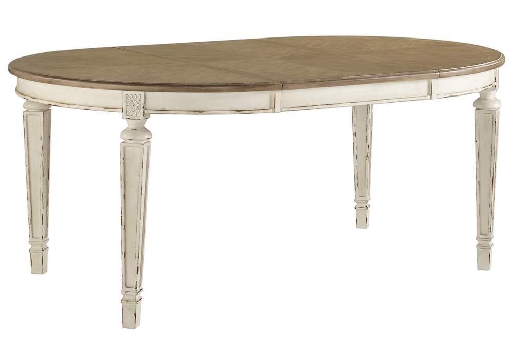 ASHLEY】Realyn Dining Table ［size:w122 D122/183 H76cm］D743-35