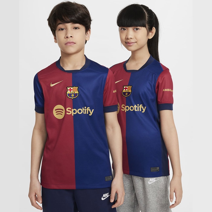 ナイキ FC バルセロナ 2024/25 スタジアム ホーム ジュニア Dri-FIT