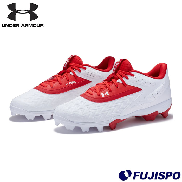 UNDER ARMOURアンダーアーマー アメフトスパイク29.5 レッド UNDER