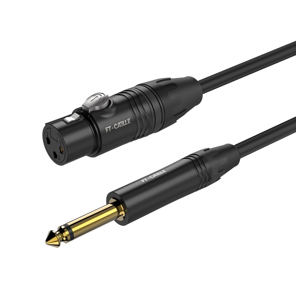 FT-CABLE XLRケーブル マイクケーブル(XLR-標準フォン[TS]) 5m/10m