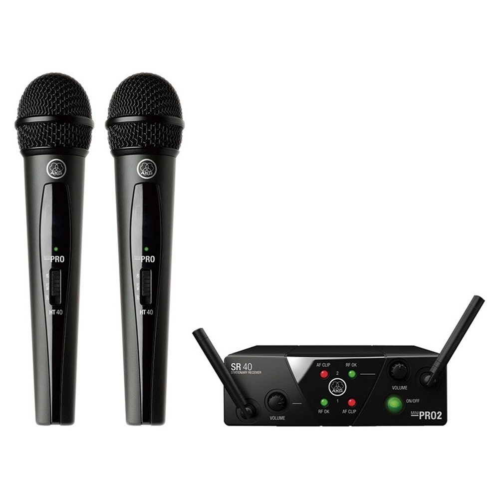 AKG WMS40 PRO MINI2 VOCAL SET DUAL ワイヤレスマイクセット Hibino