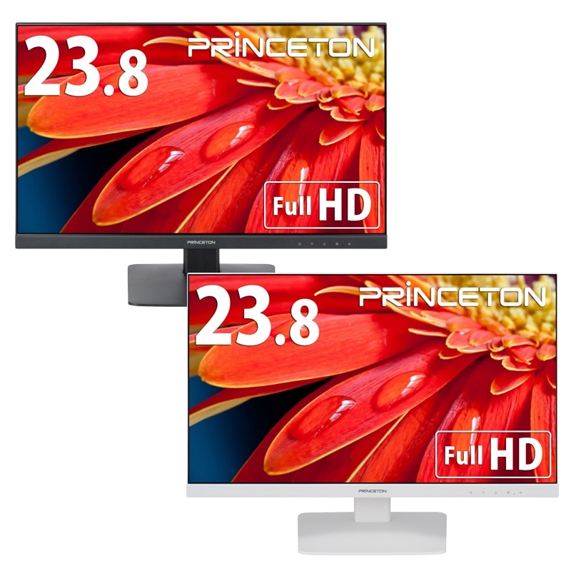 23.8インチ ワイド 液晶ディスプレイ 全2色 フルHD 白色LEDバック