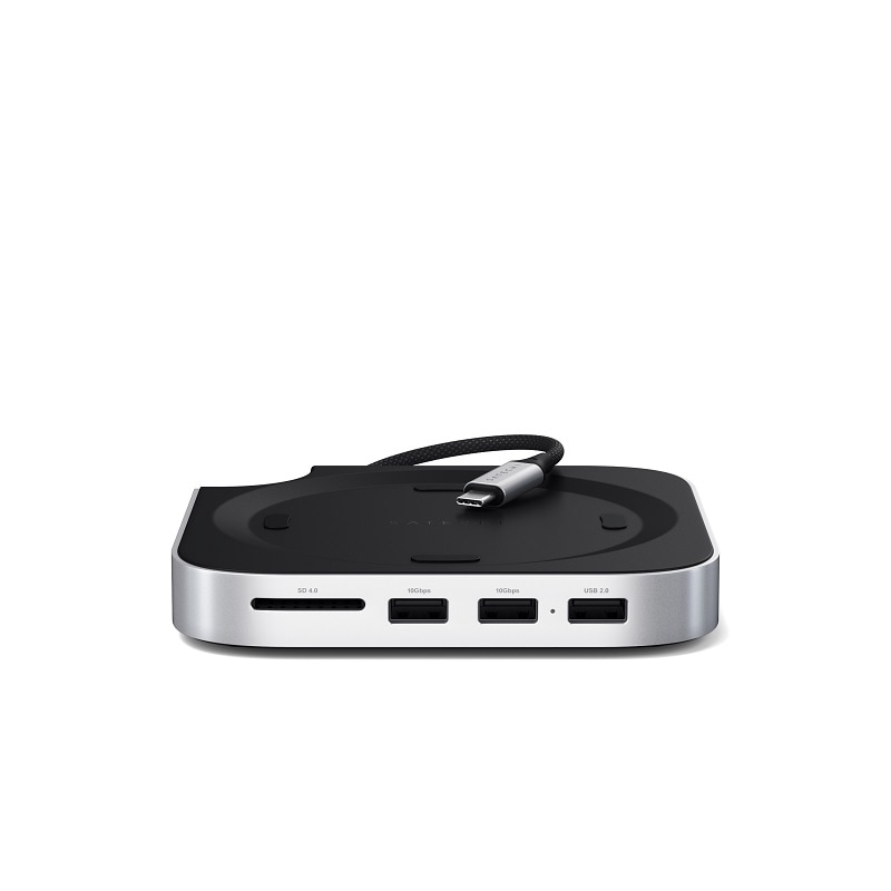 Satechi MAC MINI M4 STAND & HUB WITH SSD ENCLOSURE スタンド＆ハブ