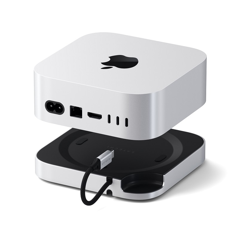 Satechi MAC MINI M4 STAND & HUB WITH SSD ENCLOSURE スタンド＆ハブ