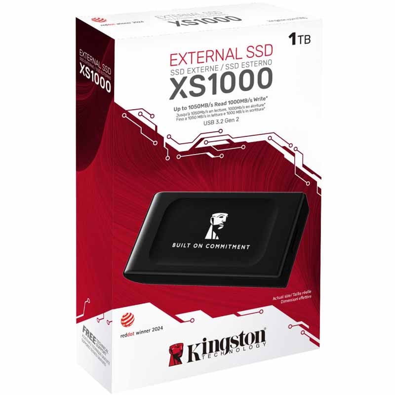 在庫限り）キングストン ポータブルSSD 1TB XS1000シリーズ USB 3.2