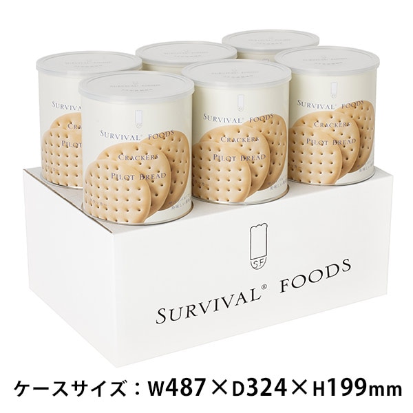 サバイバルフーズ クラッカー(大缶1号缶＝約910g)×6缶セット 約60食