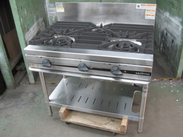 マルゼン】【業務用】【中古】 ガスレンジ MGRX-126E 都市ガス／単相