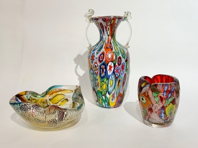 Murano（ムラーノ） ベネチアンガラスベース・グラス・トレイ各種