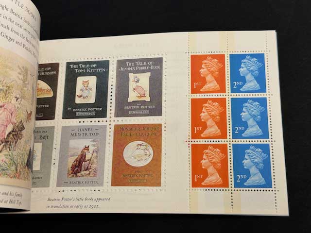 ピーターラビット作者ビアトリクス・ポターの物語 切手帳 イギリス発行