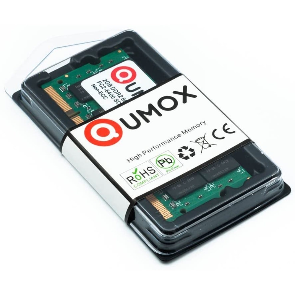 2GB ノートPC用メモリ DDR2-800 SODIMM QUMOX PC2-6400 PC2-6300
