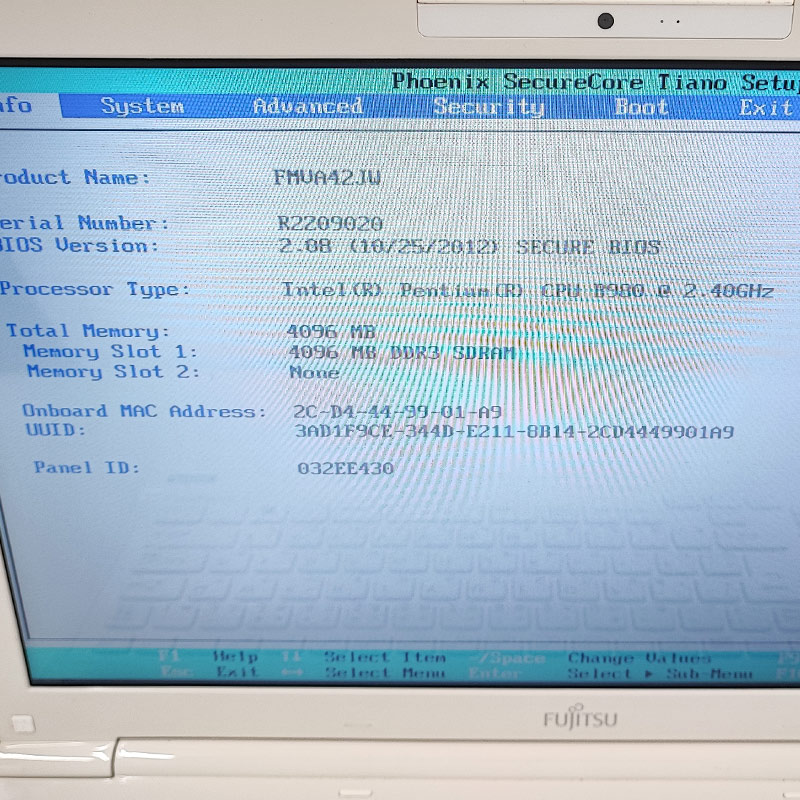 ジャンク品 富士通 LIFEBOOK AH42/J FMVA42JW ジャンクPC ジャンク