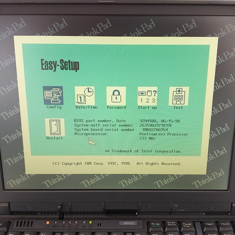 ジャンク品 IBM ThinkPad 380XD ジャンクPC ジャンクパソコン 保証無し