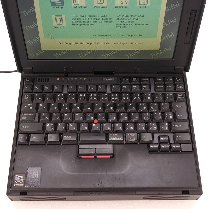 ジャンク品 IBM ThinkPad 380XD ジャンクPC ジャンクパソコン 保証無し