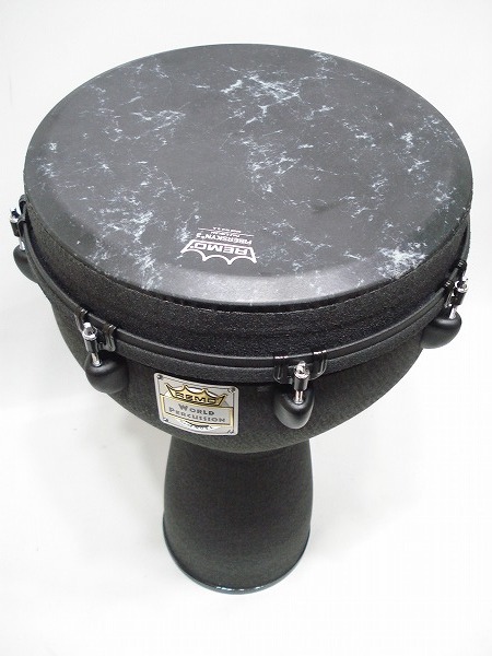 REMO DJ-0014-BE ジャンベ ブラックアース 14インチ〈レモワールド