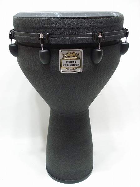 REMO DJ-0014-BE ジャンベ ブラックアース 14インチ〈レモワールド