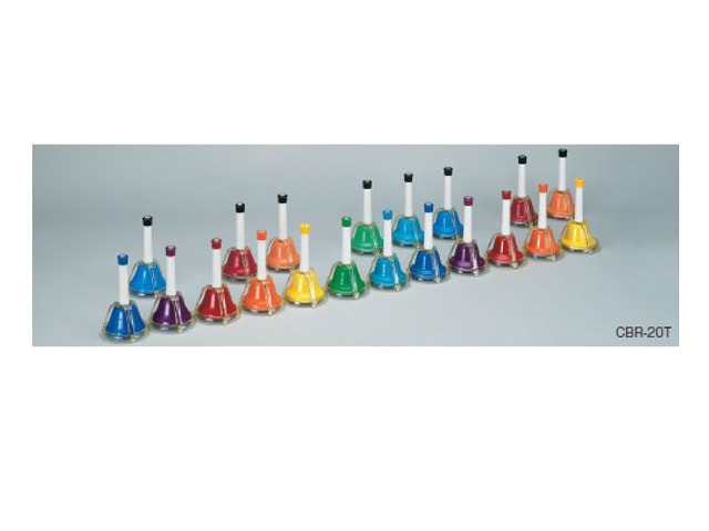 全音 CBR-20T ミュージックベル カラータッチ式タイプ（20音セット
