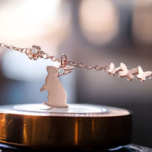 ≪SERASTINY / セラスティニー≫ シルバー製 -蝶うさぎ-/ネックレスPG