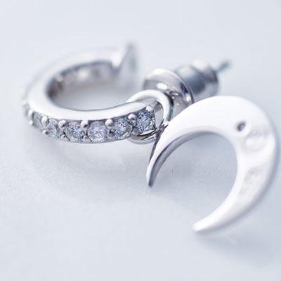 ≪Crescent Luna/クレセントルナ≫LUNA PIERCE/ルナピアス SILVER