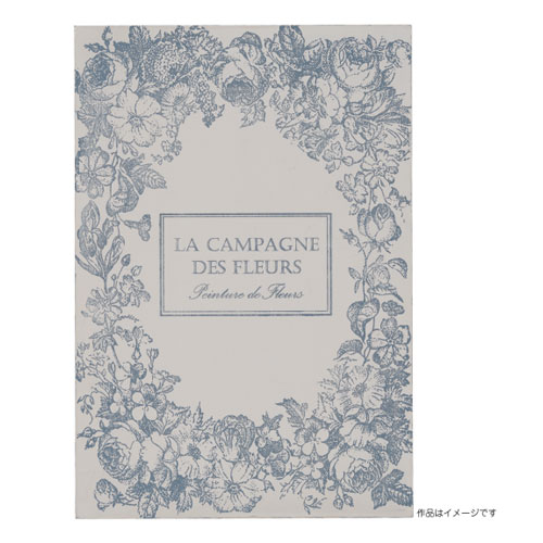 417-7040 フレンチフラワー 川島詠子シルクスクリーン【特】<br