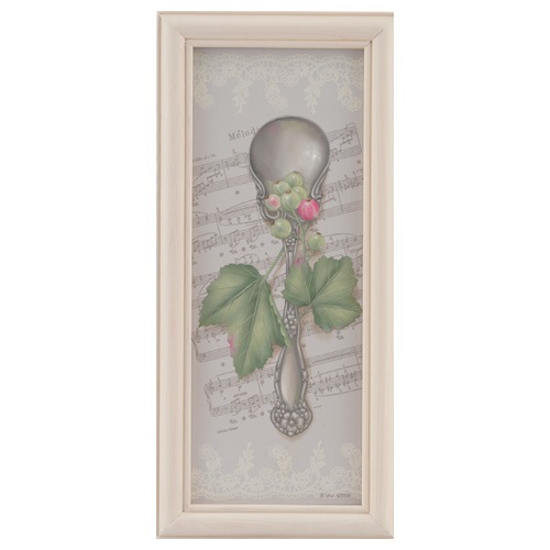 417-7014 アンティーク楽譜Rikaシルクスクリーン【特】<br