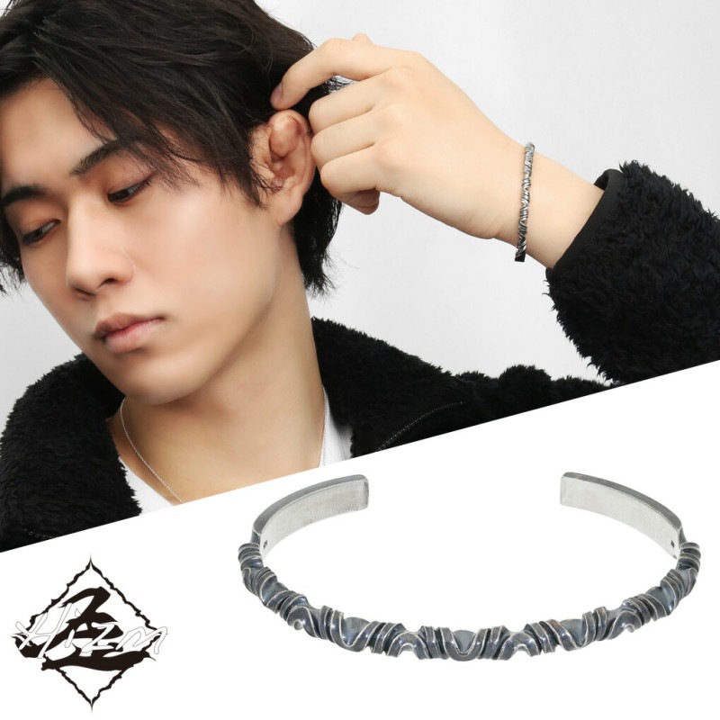 Hizm アンティーク仕上げ 共鳴 バングル ブレスレット 14～19cm