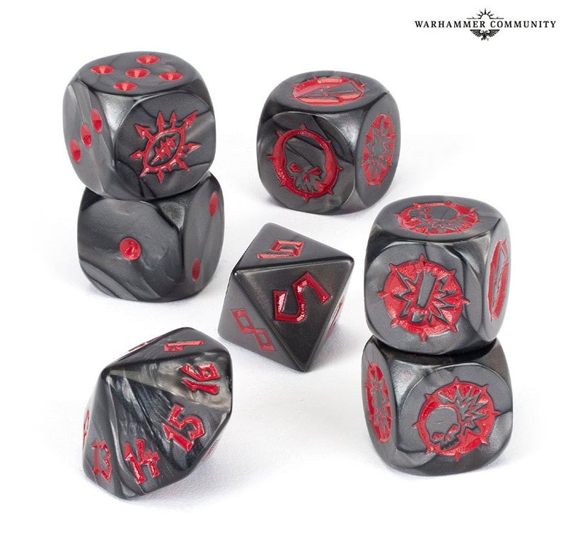 BLOOD BOWL】ケイオスチョーズン チームダイスセット / Chaos Chosen