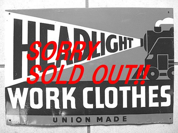 ☆激レア！1940's HEADLIGHT ヘッドライト ビンテージ 看板 501XX