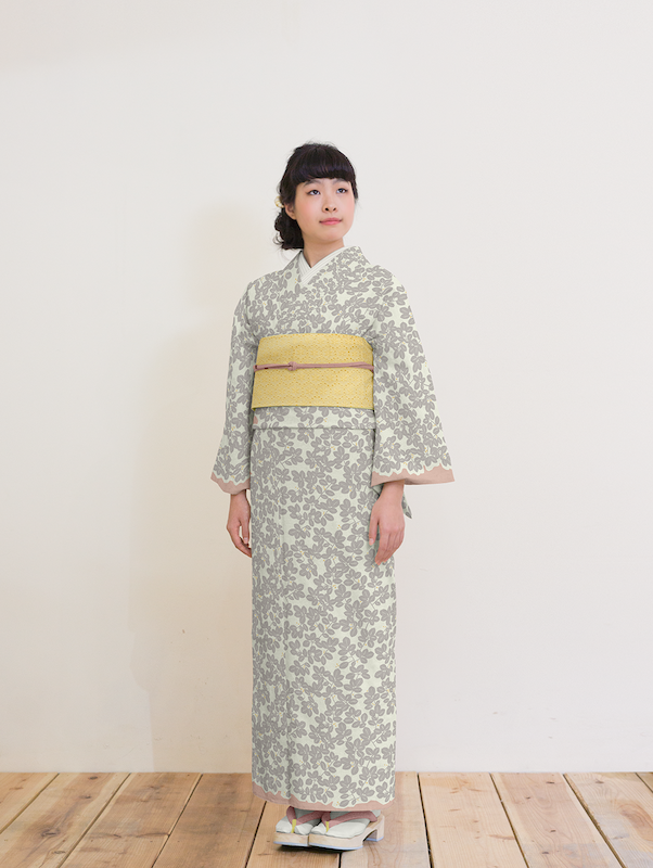 セオα夏着物・浴衣（ボタニカル/グレー） SAK-SK31402c | さく研究所