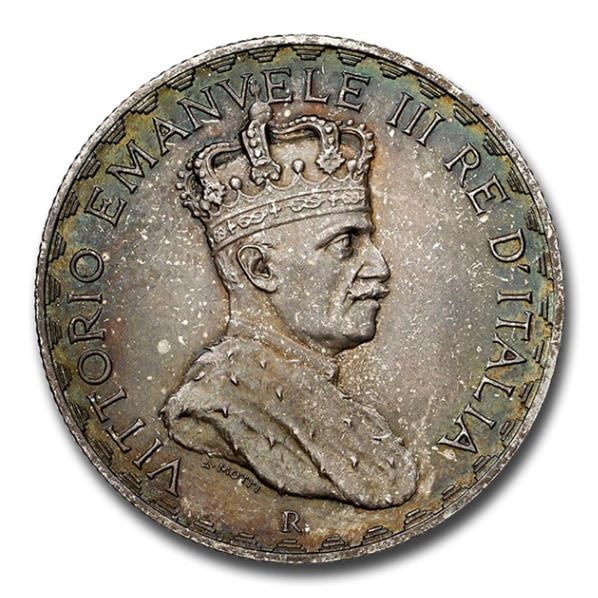 イタリア領ソマリランド 1ルピア銀貨 1919年 発行数40万枚 希少 レア