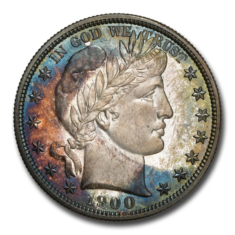 1900年 バーバー ハーフダラー 銀貨 50セント 女神 イーグル