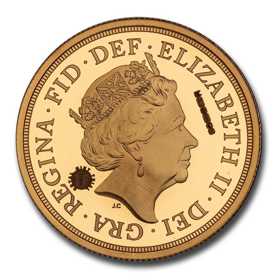 2021年 イギリス エリザベス女王 2ソブリン 金貨 エリザベス 2世