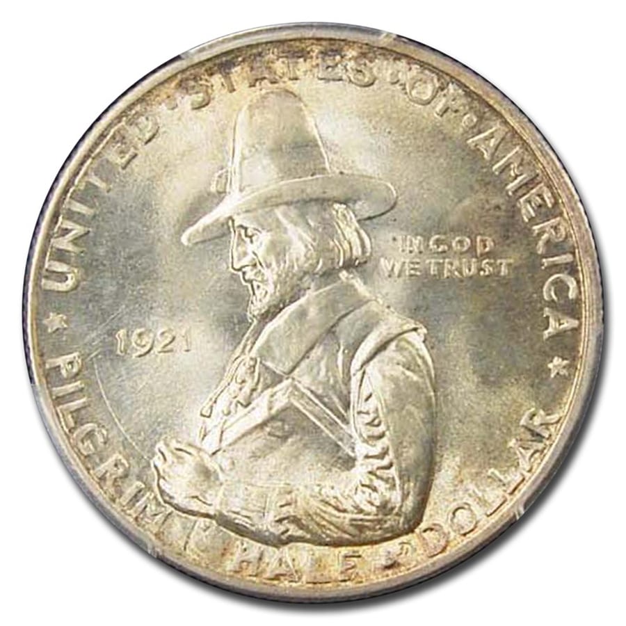 1921年 アメリカ ピルグリム プリマス上陸 300周年 記念 ハーフダラー