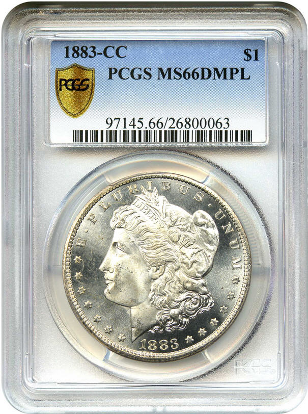 アンティークコイン アメリカ 1ドル モルガン銀貨1883-CC ＄1 PCGS