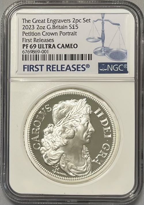 グレートブリテン 2023年 ペティションクラウンポートレイト 2オンス 5